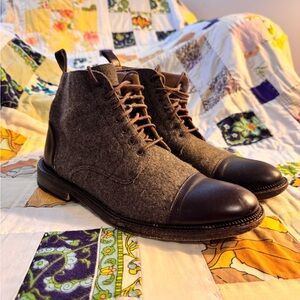 TAFT "The Jack" Wool & Calfskin Boots - Men's Size 40